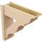 Ekena Millwork 8-in W x 24-in D x 24-in H Funston Trad Rough Cedar Woodgrain TimberThane Outlooker, Primed Tan OUTUR080X24X24FST04RCPR - alternate 3